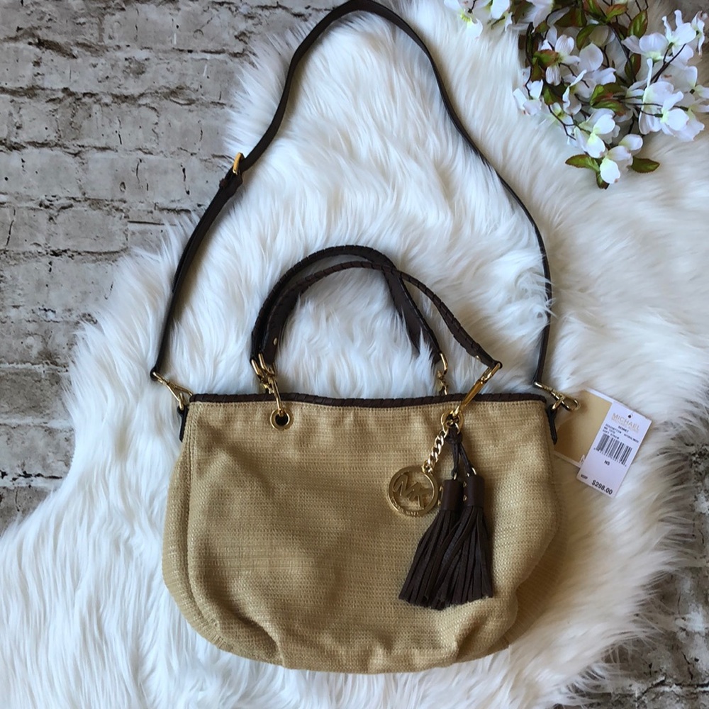 NWT Michael Kors Straw Bag